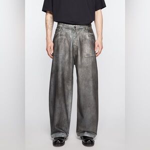 Acne Studios SUPER BAGGY FIT WAXED JEANS - 2023